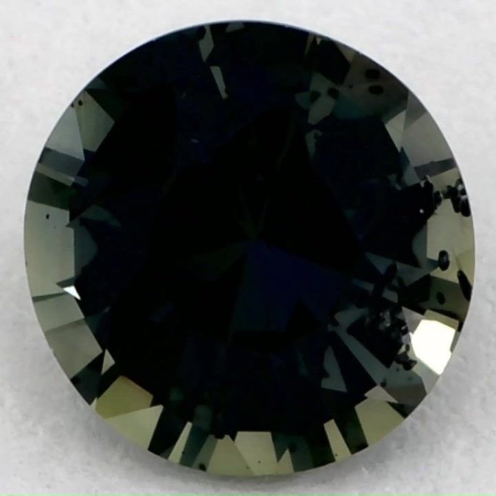 1.17 Carat Green Round Sapphire