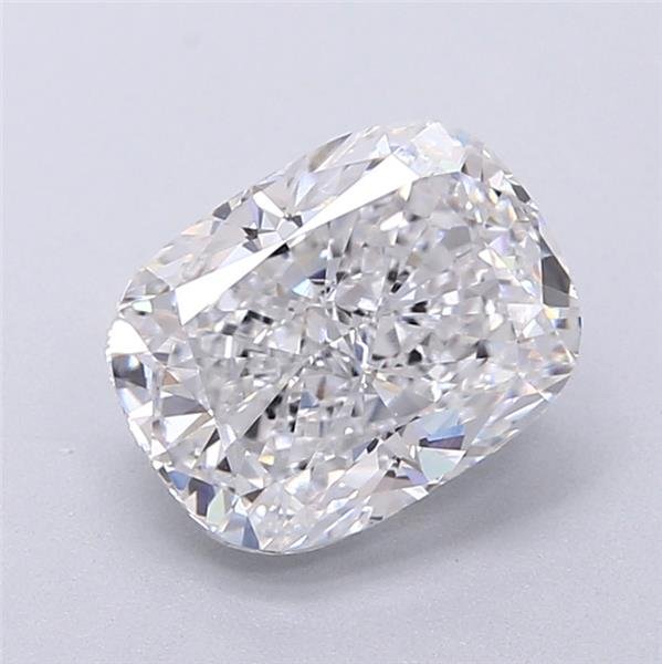 2.10ct D VVS2 Very Good Cut Cushion Lab Grown Diamond
