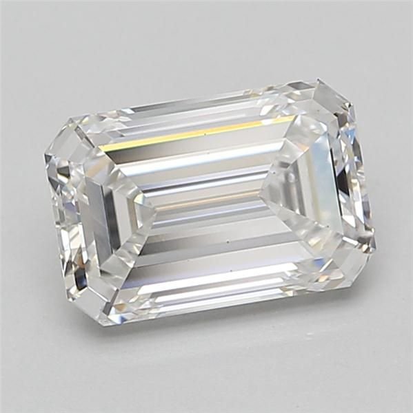 2.70ct E VS2 Rare Carat Ideal Cut Emerald Lab Grown Diamond