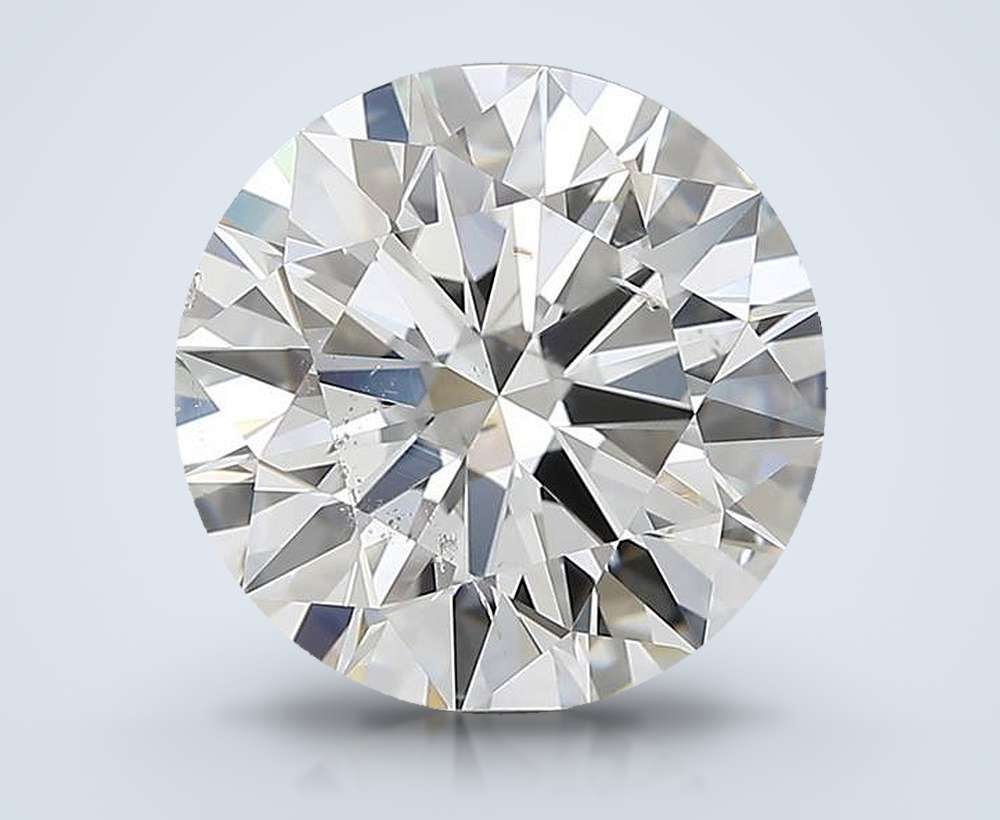 3.71 Carat Round Natural Diamond