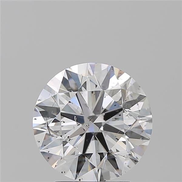 3.01ct E SI2 Rare Carat Ideal Cut Round Diamond