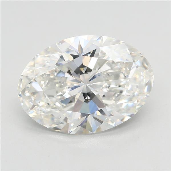 3.04ct F VVS2 Rare Carat Ideal Cut Oval Lab Grown Diamond