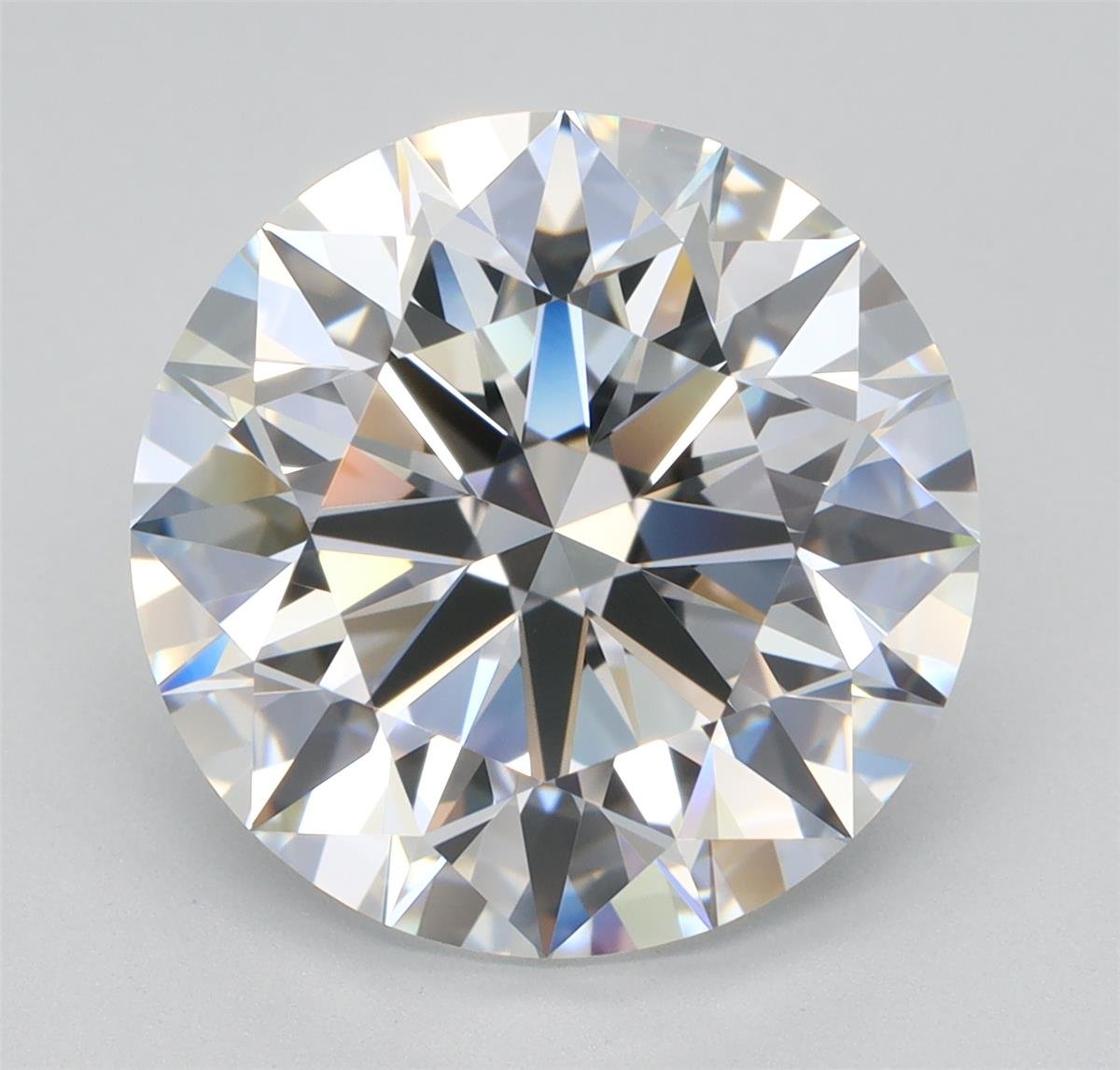 5.27ct F VVS1 Rare Carat Ideal Cut Round Lab Grown Diamond