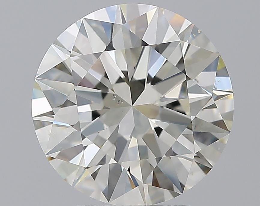 4.01ct K SI1 Rare Carat Ideal Cut Round Diamond