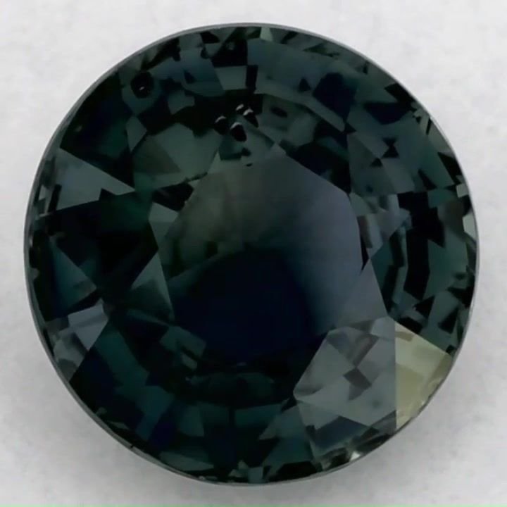 1.50 Carat Green Round Sapphire