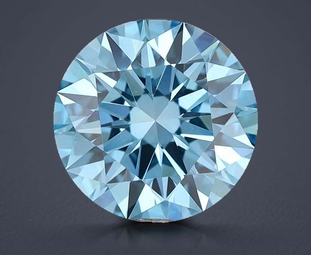 1.51 Ct. Fancy Vivid Blue Round Lab Diamond