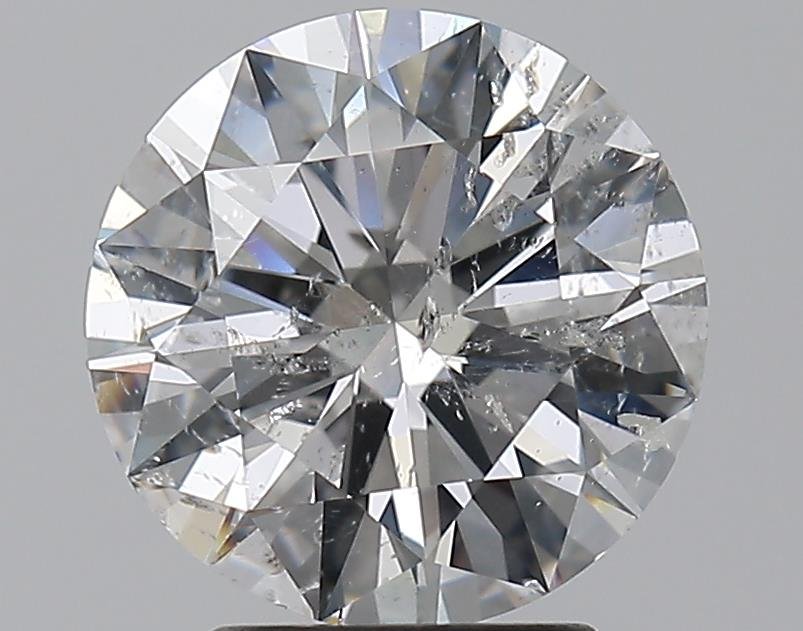 3.01ct F SI2 Rare Carat Ideal Cut Round Diamond