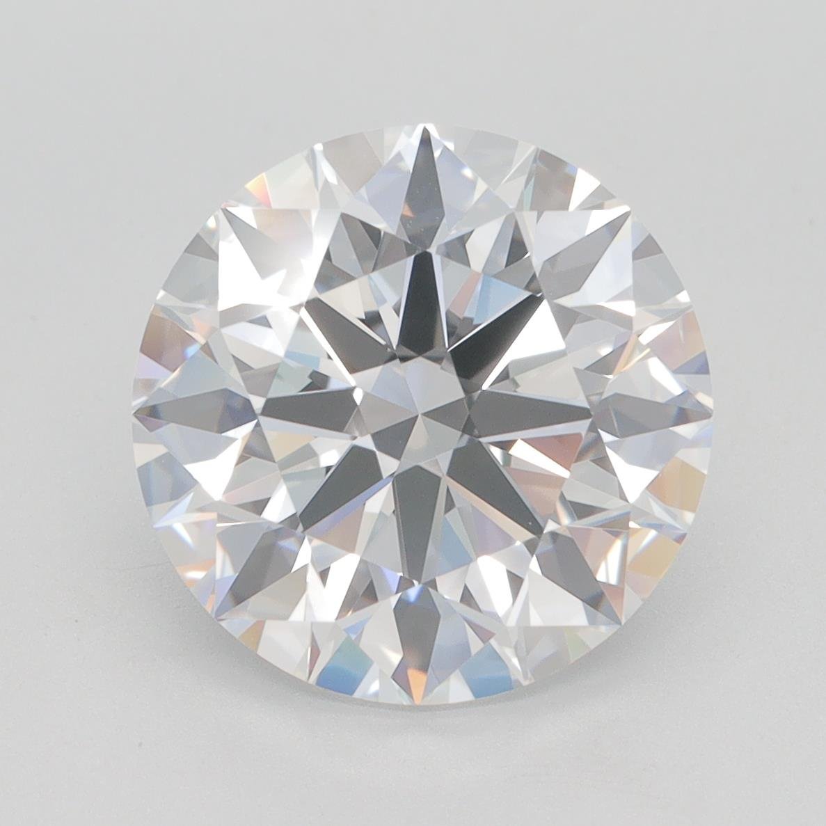 5.07ct D VVS1 Rare Carat Ideal Cut Round Lab Grown Diamond