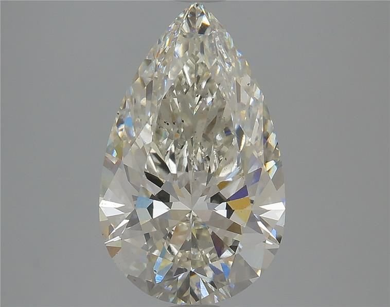 3.63ct H VS2 Rare Carat Ideal Cut Pear Lab Grown Diamond