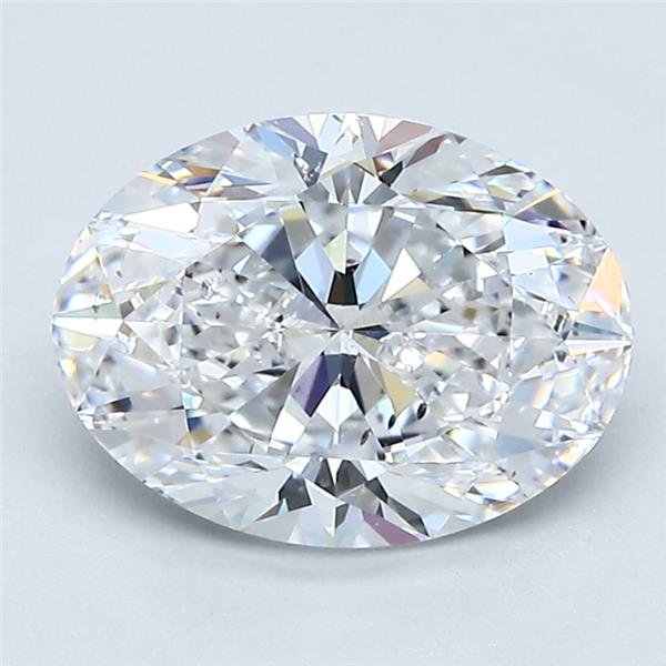 2.01ct D SI1 Rare Carat Ideal Cut Oval Diamond