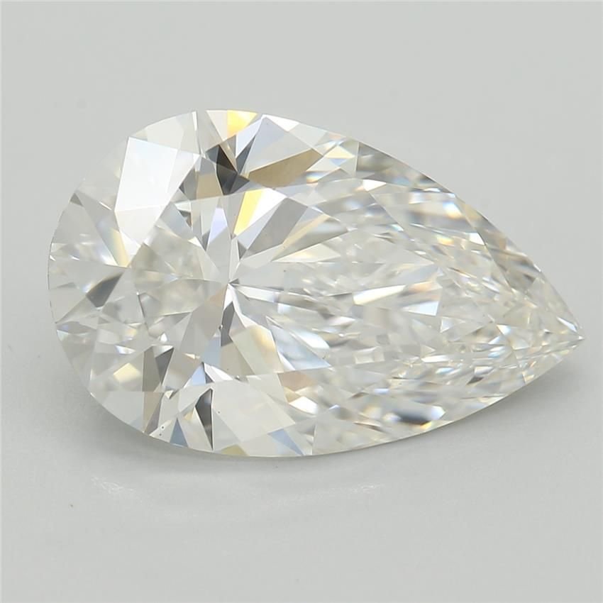 3.32ct F VS1 Rare Carat Ideal Cut Pear Lab Grown Diamond