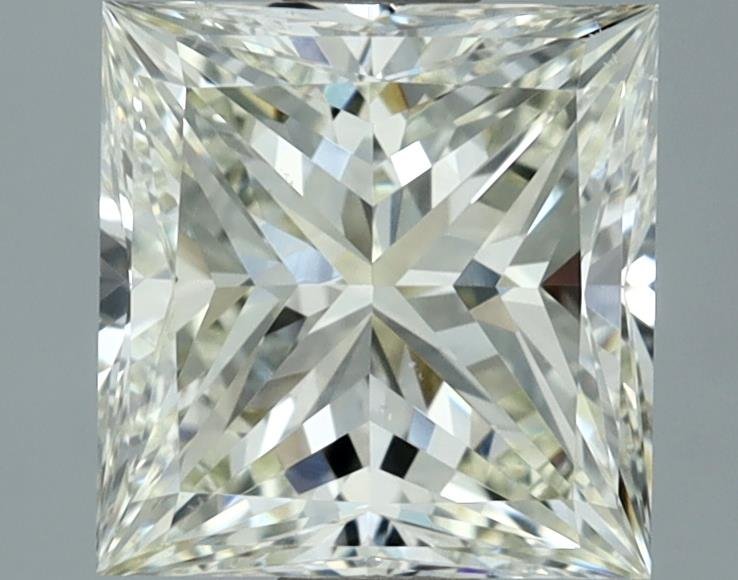 2.02ct K VS2 Rare Carat Ideal Cut Princess Diamond