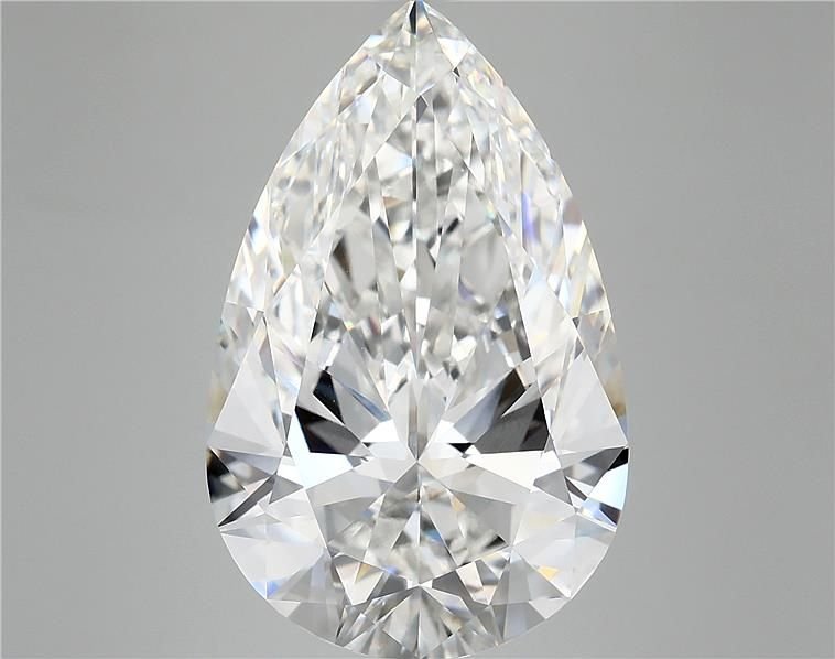 10.10ct F VVS2 Rare Carat Ideal Cut Pear Lab Grown Diamond