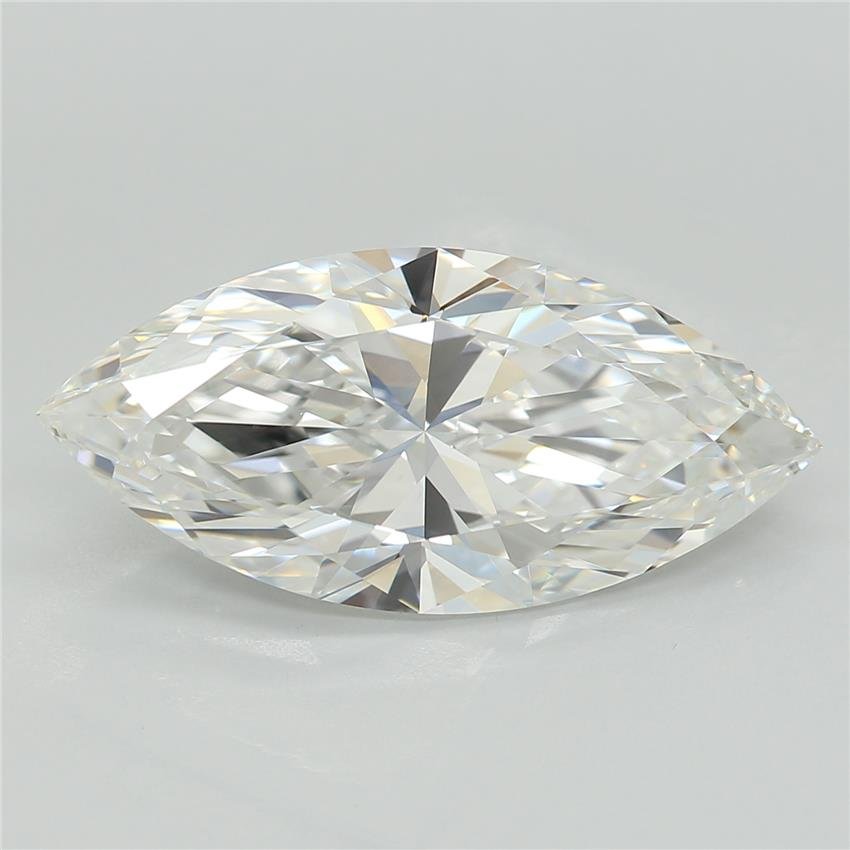 2.74ct D VVS2 Excellent Cut Marquise Lab Grown Diamond