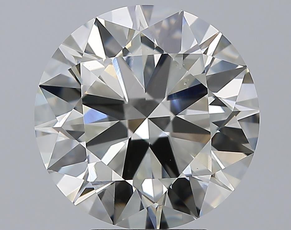 5.00ct K VS2 Rare Carat Ideal Cut Round Diamond