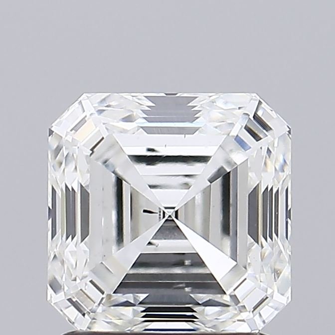 1.68ct F VS2 Rare Carat Ideal Cut Asscher Lab Grown Diamond