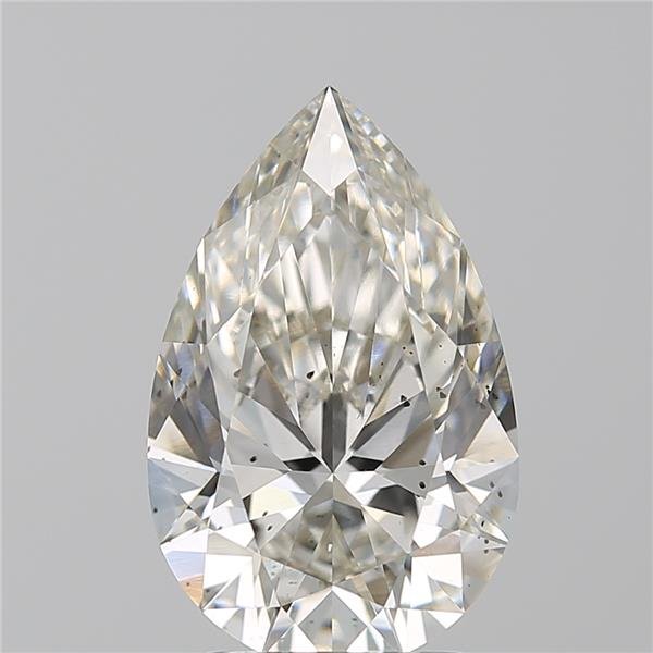 3.17ct I SI2 Rare Carat Ideal Cut Pear Lab Grown Diamond