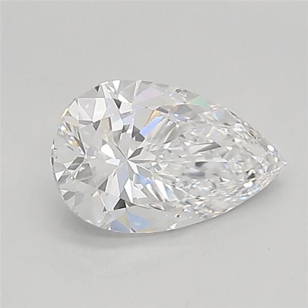 0.78ct D VVS2 Very Good Cut Pear Lab Grown Diamond