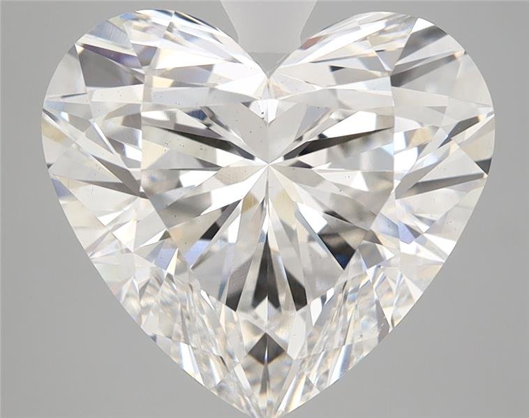 6.60ct F VS2 Rare Carat Ideal Cut Heart Lab Grown Diamond