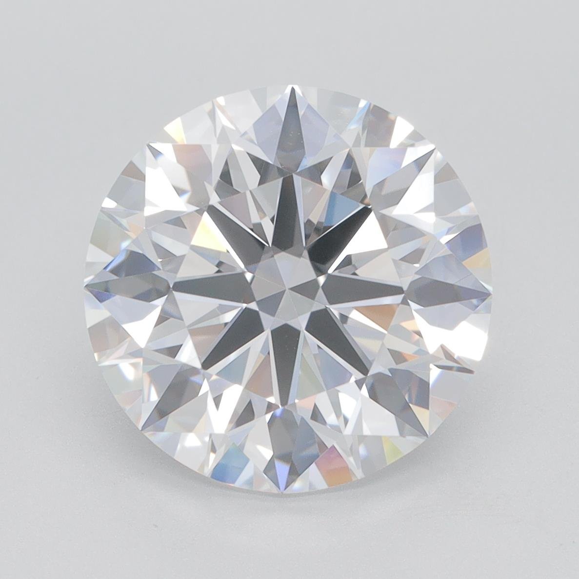 5.08ct D VVS1 Rare Carat Ideal Cut Round Lab Grown Diamond