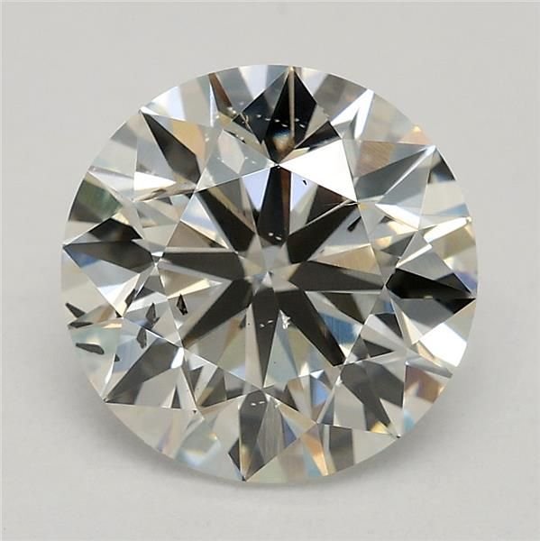 2.01ct J SI2 Rare Carat Ideal Cut Round Lab Grown Diamond