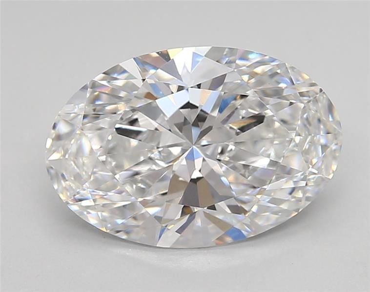 3.31ct D VVS2 Rare Carat Ideal Cut Oval Lab Grown Diamond