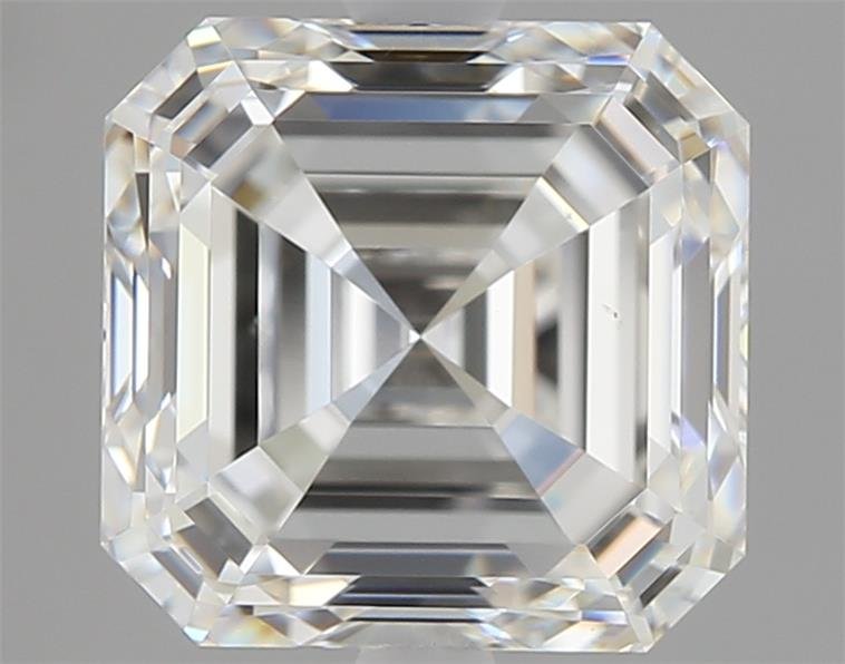 2.82ct H VS2 Rare Carat Ideal Cut Asscher Diamond