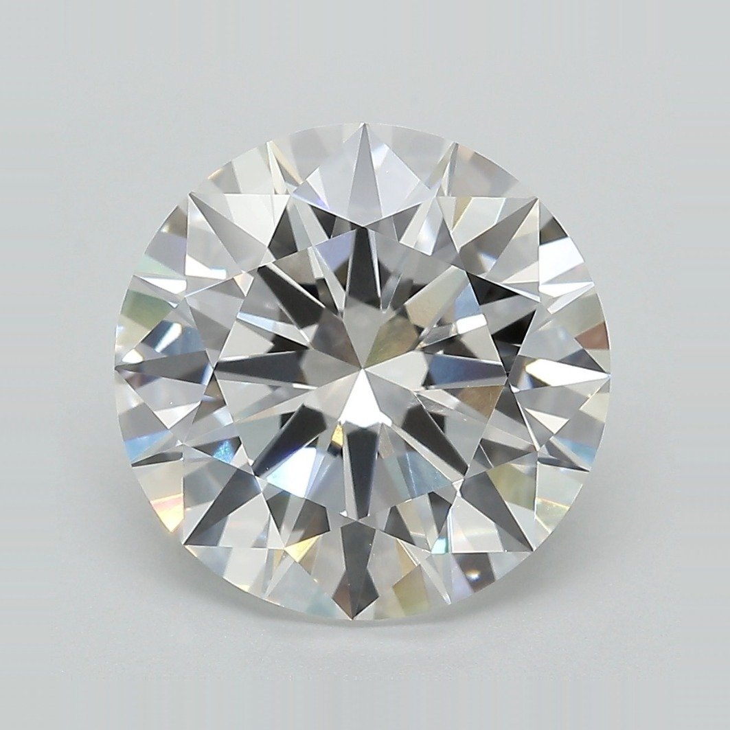 6.06ct E VVS2 Rare Carat Ideal Cut Round Lab Grown Diamond