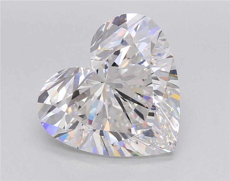 5.58ct E VVS2 Rare Carat Ideal Cut Heart Lab Grown Diamond