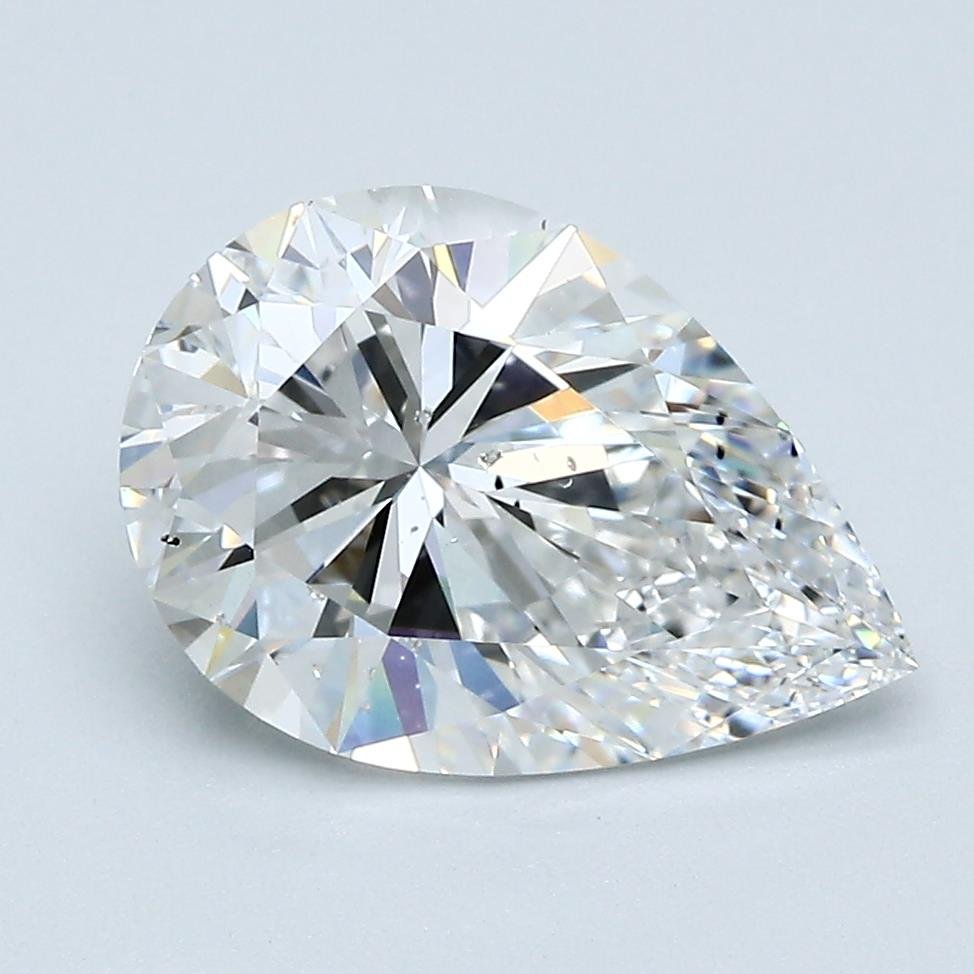 3.23ct E SI1 Very Good Cut Pear Diamond