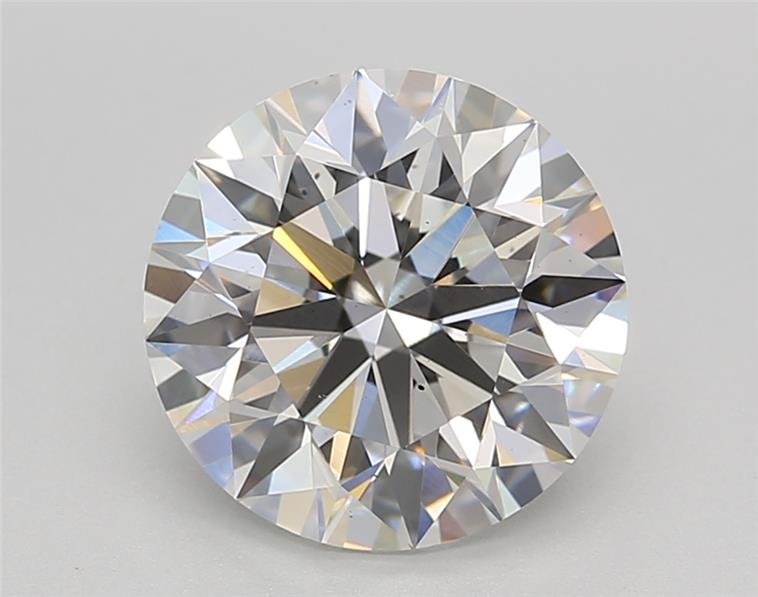 2.84ct E VS2 Rare Carat Ideal Cut Round Lab Grown Diamond