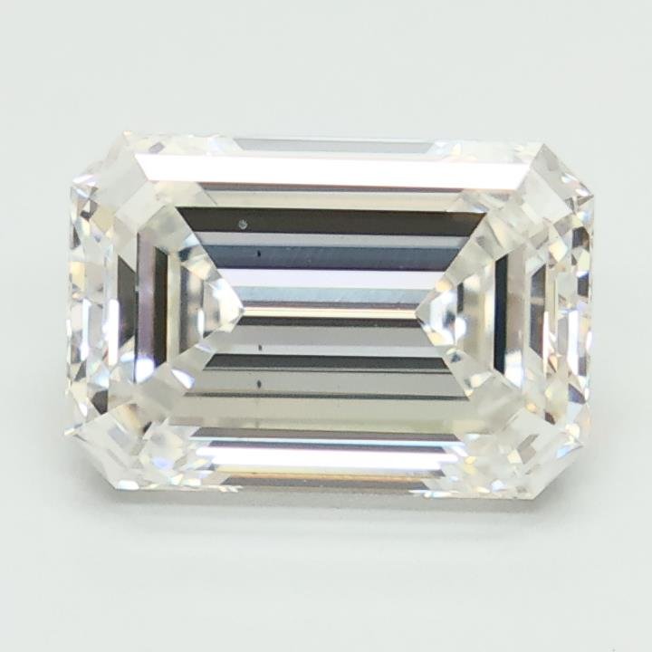 2.59ct F VS2 Rare Carat Ideal Cut Emerald Lab Grown Diamond