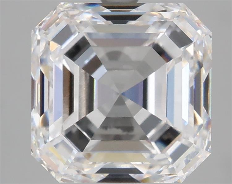 5.04ct D VVS2 Rare Carat Ideal Cut Asscher Lab Grown Diamond