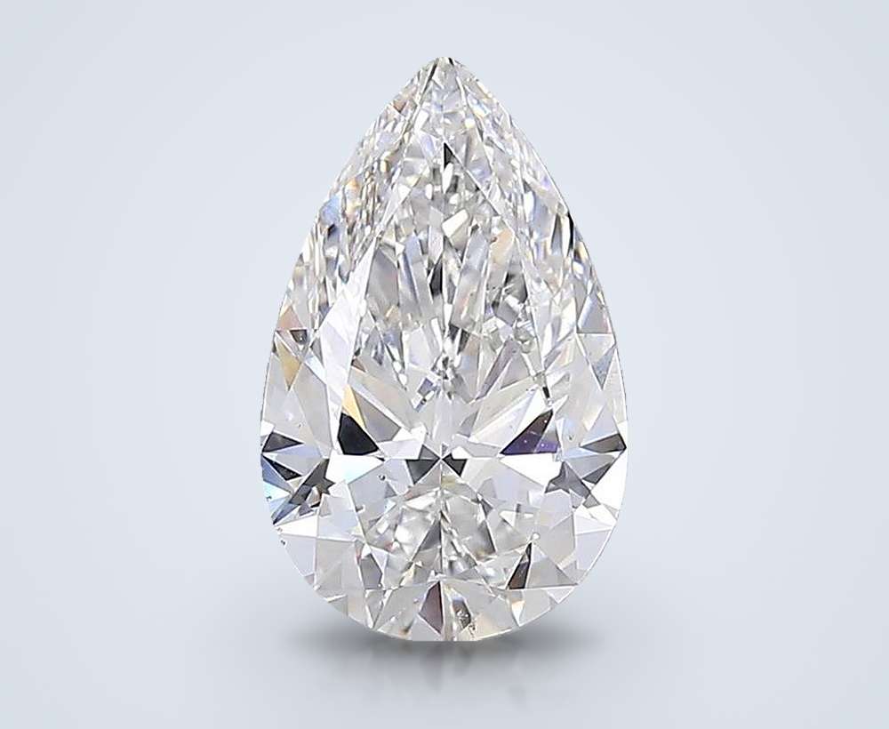 7.08 Carat Pear Lab Diamond