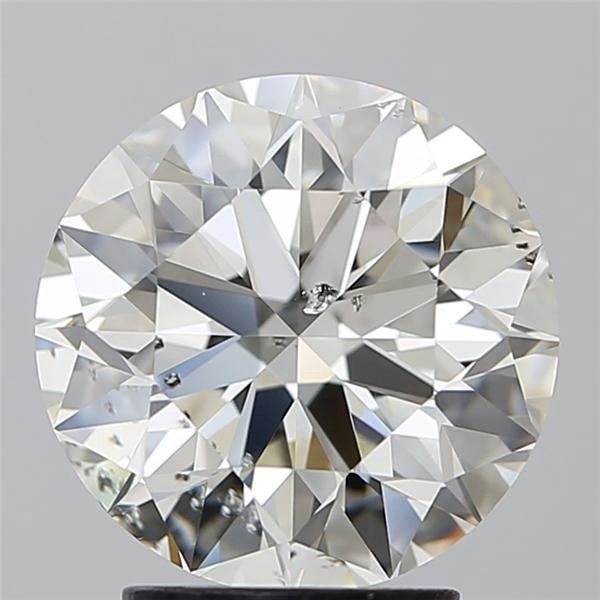 3.20ct J SI2 Excellent Cut Round Diamond