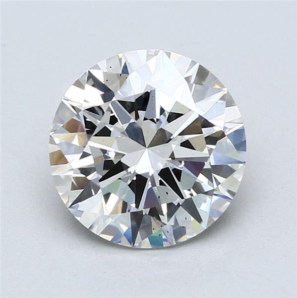 3.02ct F SI1 Rare Carat Ideal Cut Round Lab Grown Diamond