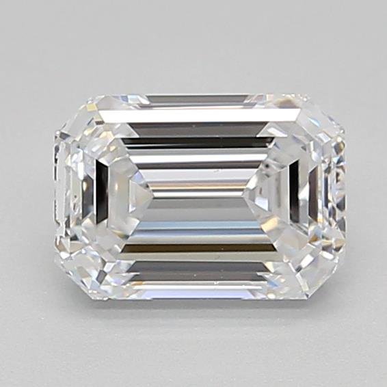 1.05ct D VS2 Excellent Cut Emerald Lab Grown Diamond