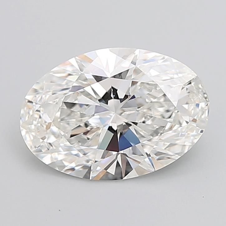 5.48ct F VVS2 Rare Carat Ideal Cut Oval Lab Grown Diamond