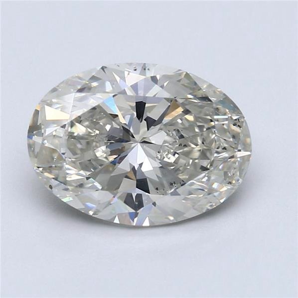 3.50ct I SI1 Rare Carat Ideal Cut Oval Diamond