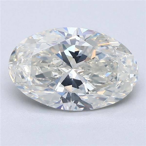 3.05ct J SI2 Rare Carat Ideal Cut Oval Diamond