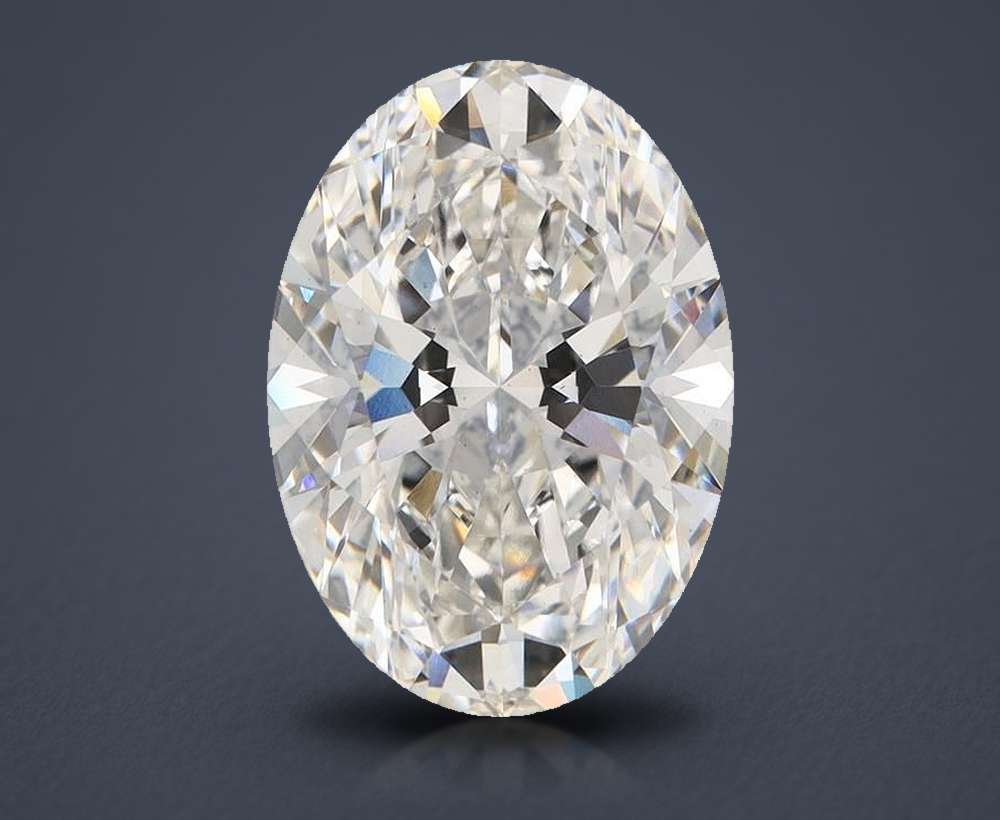7.46 Carat Oval Lab Diamond