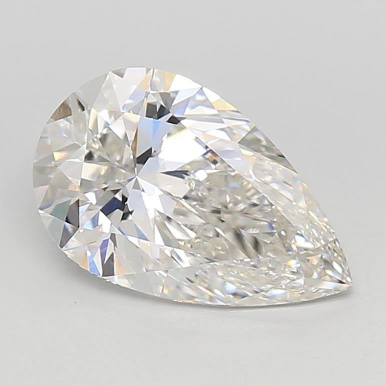 3.04ct G VVS2 Rare Carat Ideal Cut Pear Lab Grown Diamond