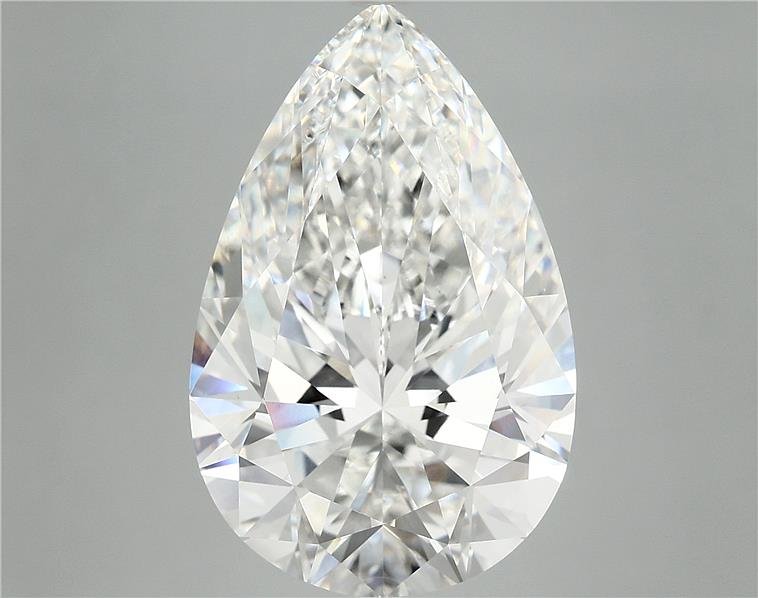 10.40ct F VVS2 Rare Carat Ideal Cut Pear Lab Grown Diamond