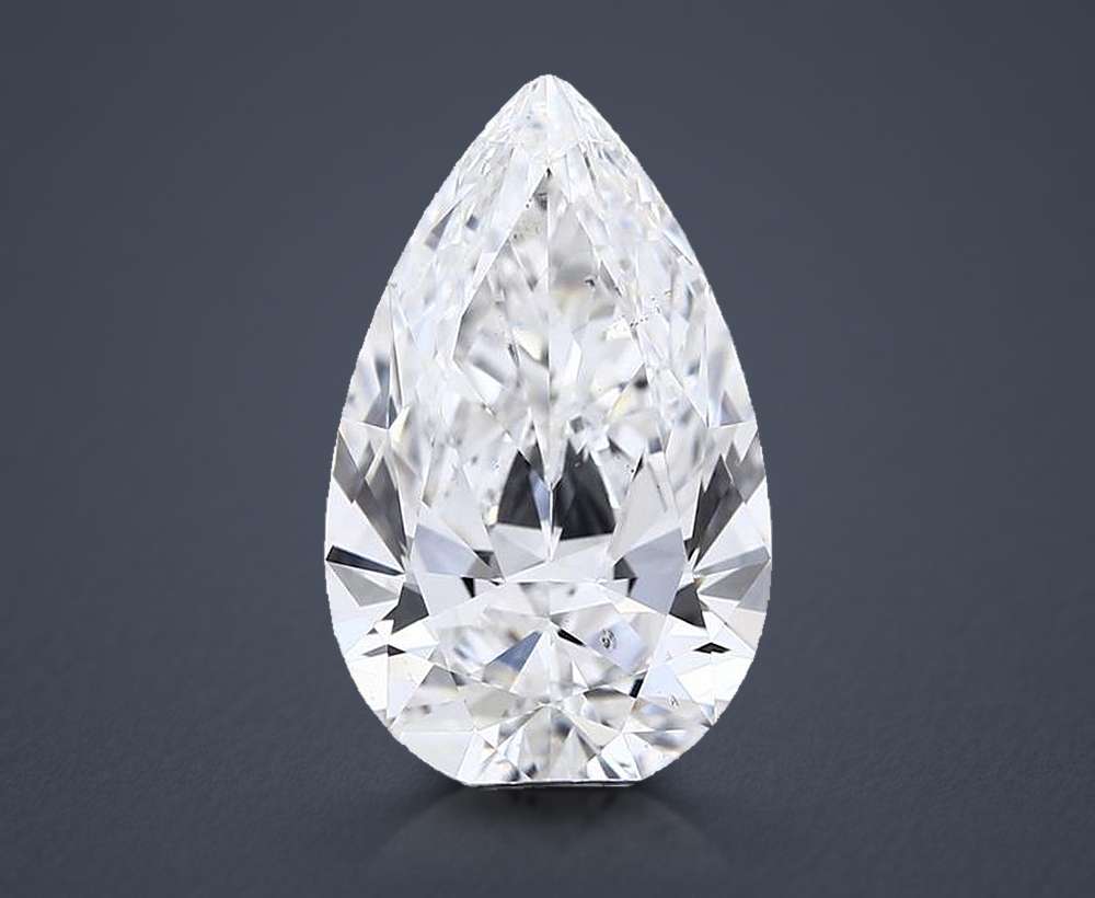 4.01 Carat Pear Natural Diamond