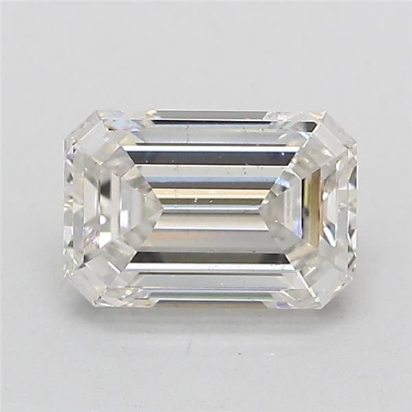 1.51ct F VS2 Rare Carat Ideal Cut Emerald Lab Grown Diamond