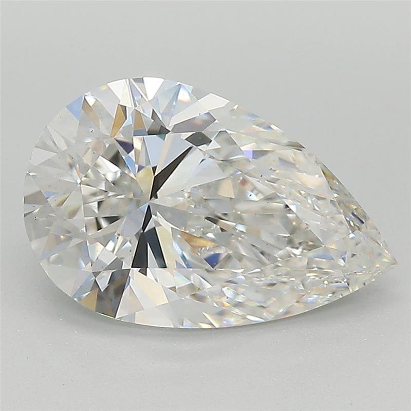 2.85ct F VS2 Rare Carat Ideal Cut Pear Lab Grown Diamond