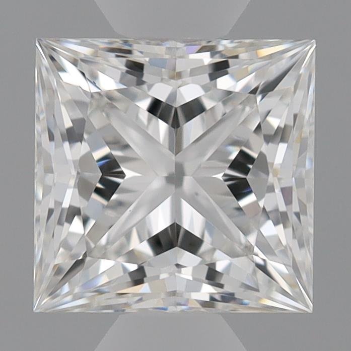 0.66ct F VS1 Rare Carat Ideal Cut Princess Lab Grown Diamond