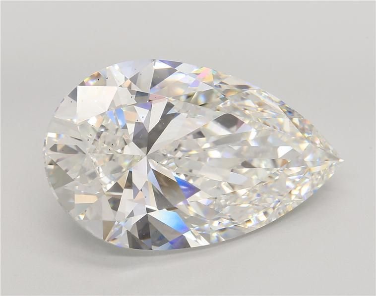 21.60ct F VS2 Rare Carat Ideal Cut Pear Lab Grown Diamond