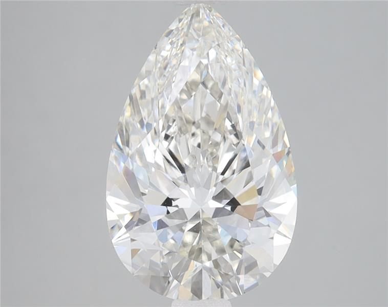 3.06ct H VS1 Rare Carat Ideal Cut Pear Lab Grown Diamond