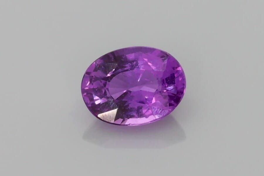 1.16 Carat Vivid Purple Oval Sapphire